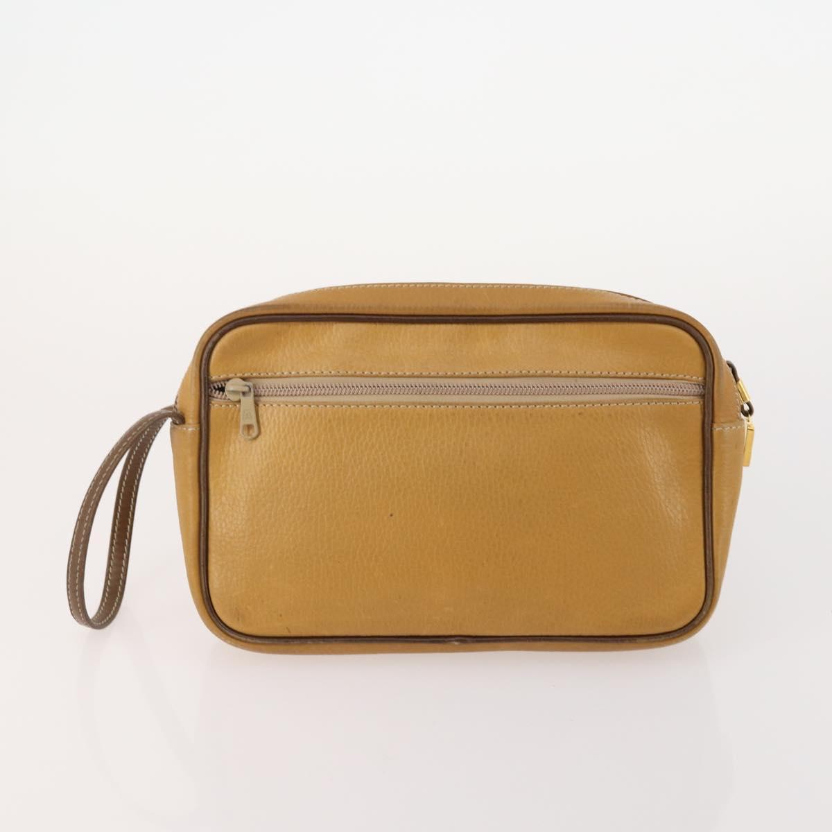 FENDI Loewe Cartier Zucca Canvas Bag Leather 3 Set Black Beige Auth 174586