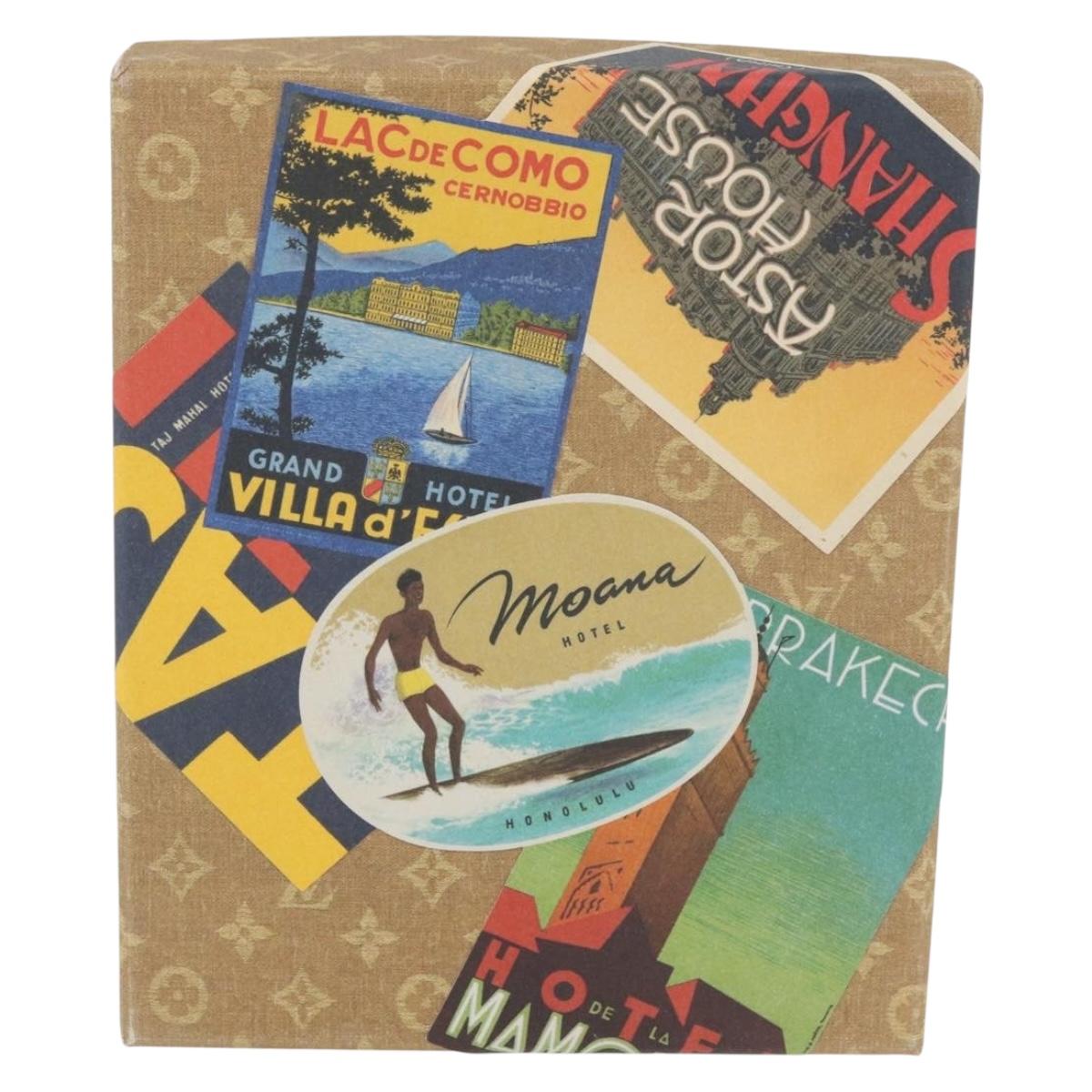 LOUIS VUITTON Hotel Labels Postcard Set of 30 Paper Multicolor LV Auth 174696A