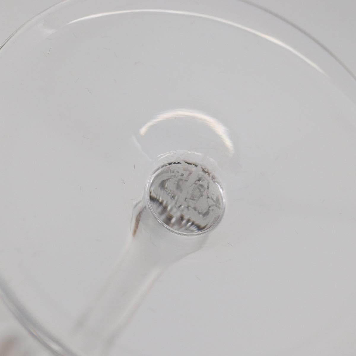 HERMES Fanfare Pair Of Wine Glasses Glass Clear Auth 174699M