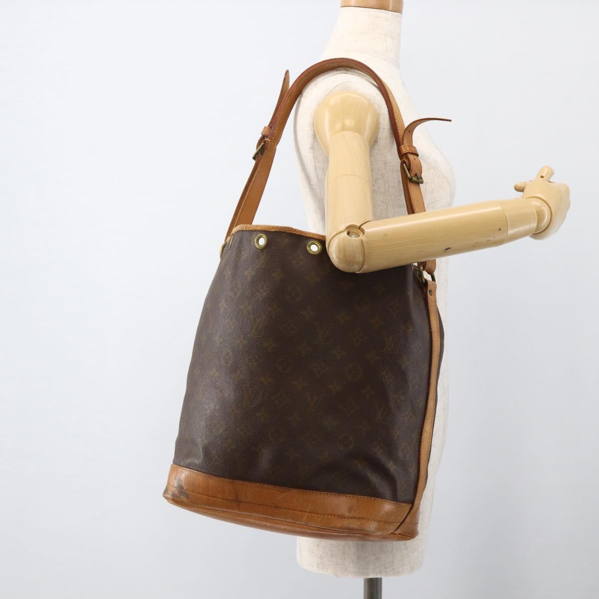 LOUIS VUITTON Monogram Noe Shoulder Bag Vintage M42224 LV Auth 174719
