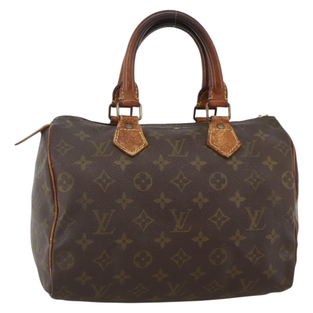 LOUIS VUITTON Monogram Speedy 25 Hand Bag M41528 LV Auth 174726