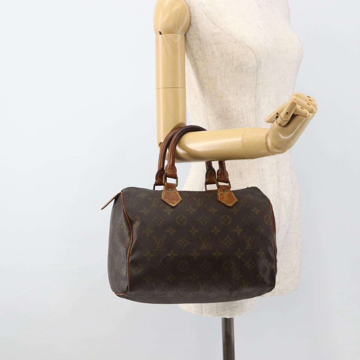 LOUIS VUITTON Monogram Speedy 25 Hand Bag M41528 LV Auth 174726