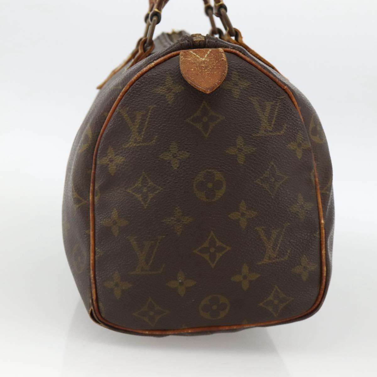 LOUIS VUITTON Monogram Speedy 25 Hand Bag M41528 LV Auth 174726