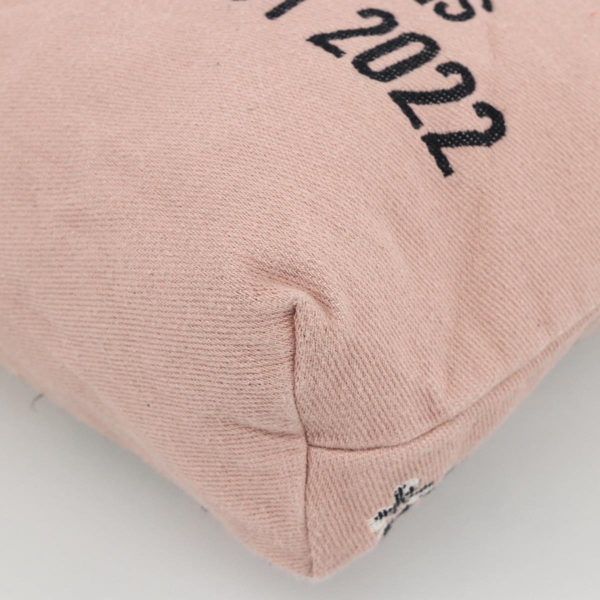 Christian Dior Tote Bag Canvas Pink Auth 174744A