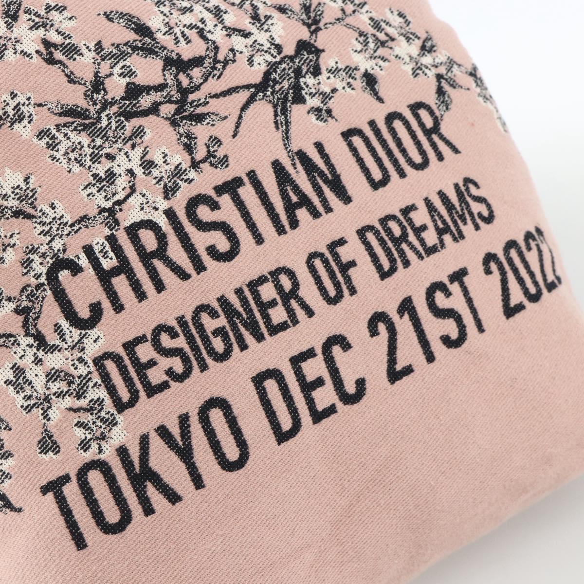 Christian Dior Tote Bag Canvas Pink Auth 174744A