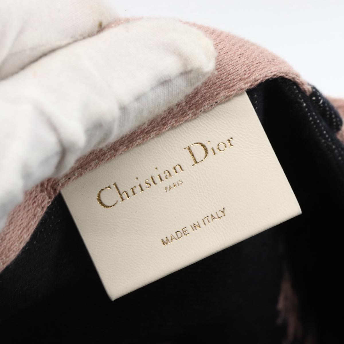 Christian Dior Tote Bag Canvas Pink Auth 174744A