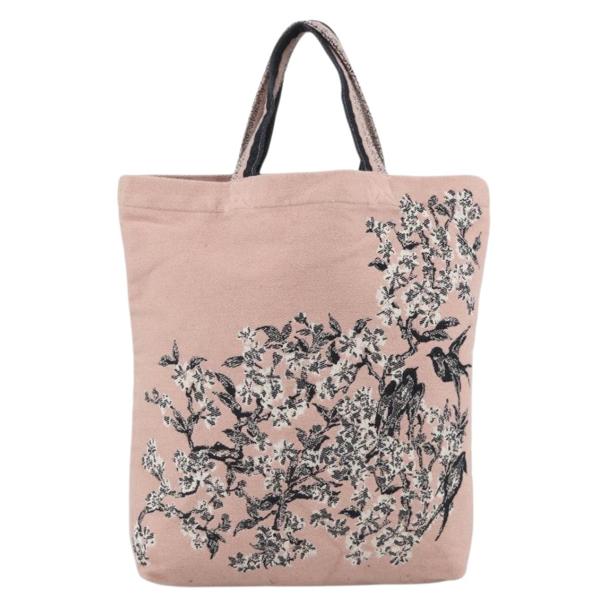 Christian Dior Tote Bag Canvas Pink Auth 174744A