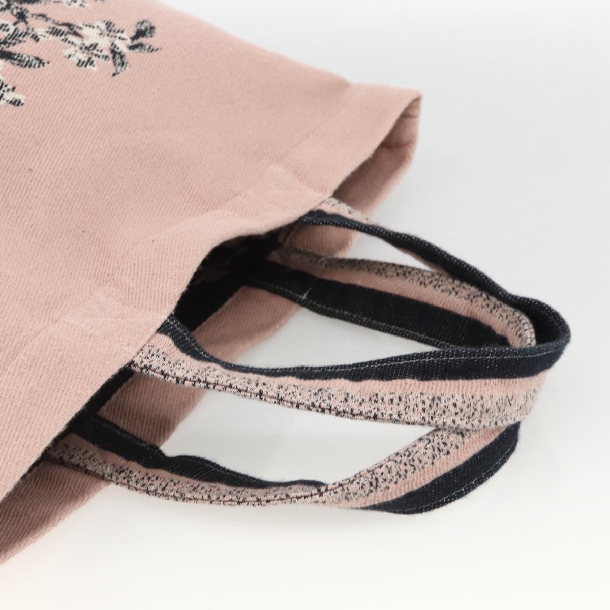 Christian Dior Tote Bag Canvas Pink Auth 174744A