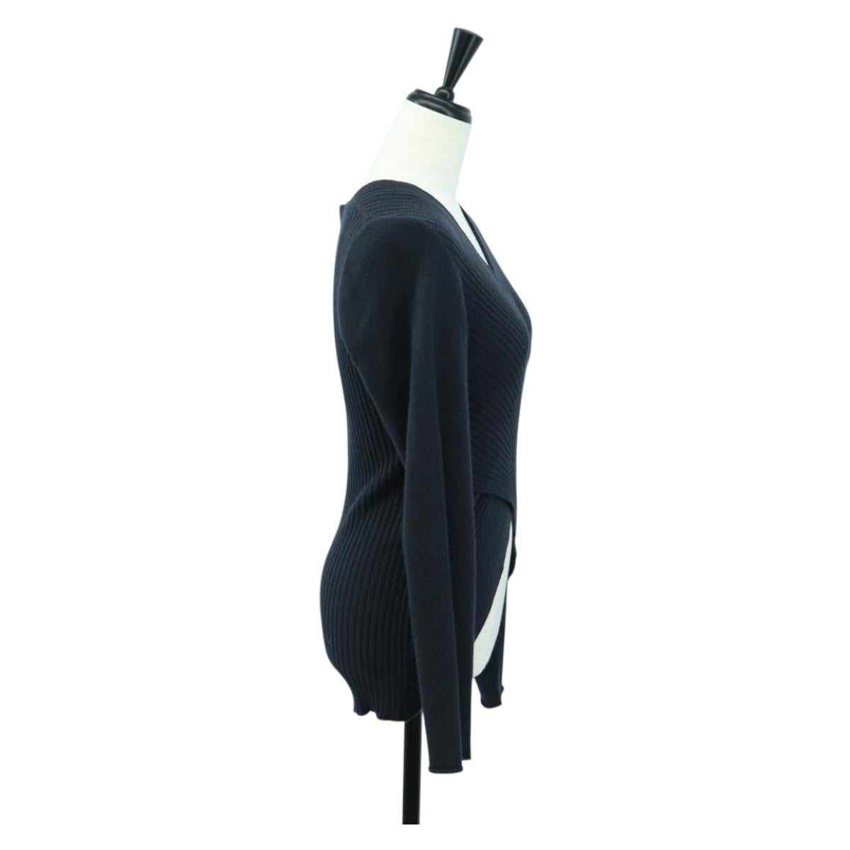 LOEWE Cross Knit Cashmere S Navy Auth 174763A