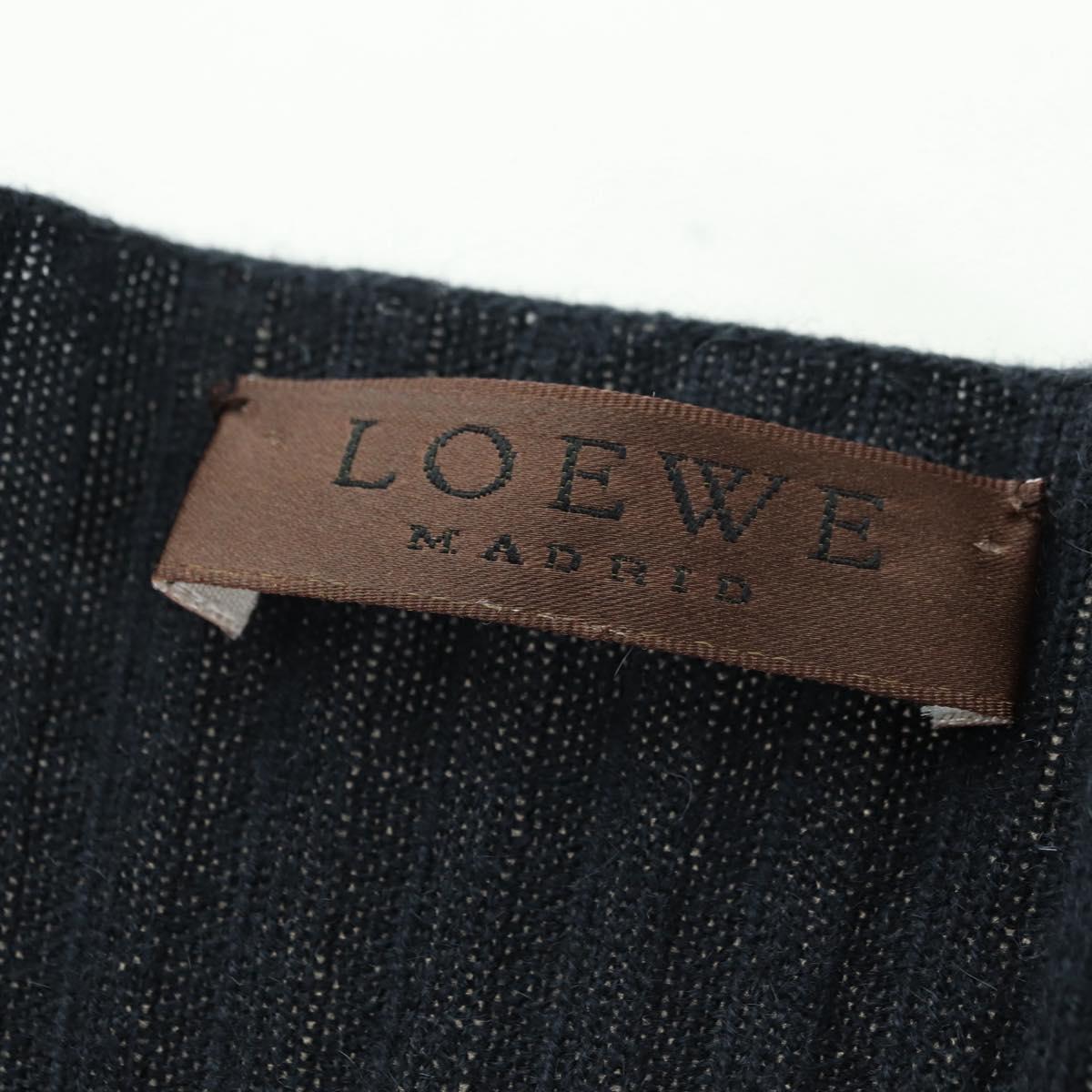LOEWE Cross Knit Cashmere S Navy Auth 174763A