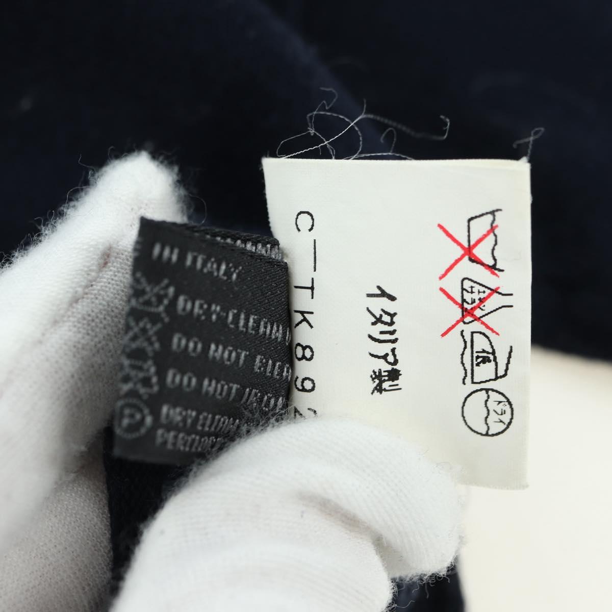 PRADA Long Sleeved T Shirt Cotton Navy Auth 174765A