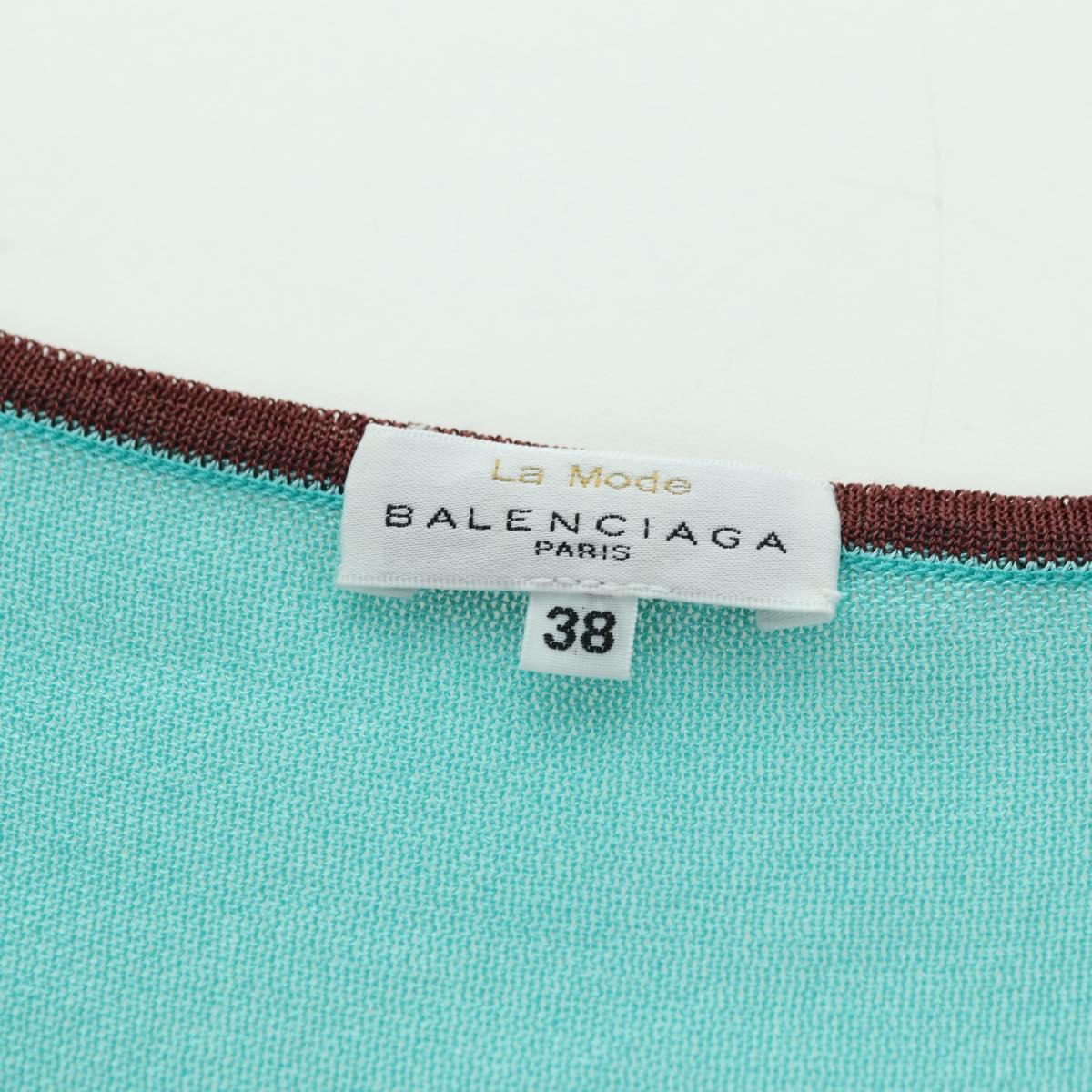 BALENCIAGA One Piece Dress And Jacket set Rayon Light Blue Auth 174767A