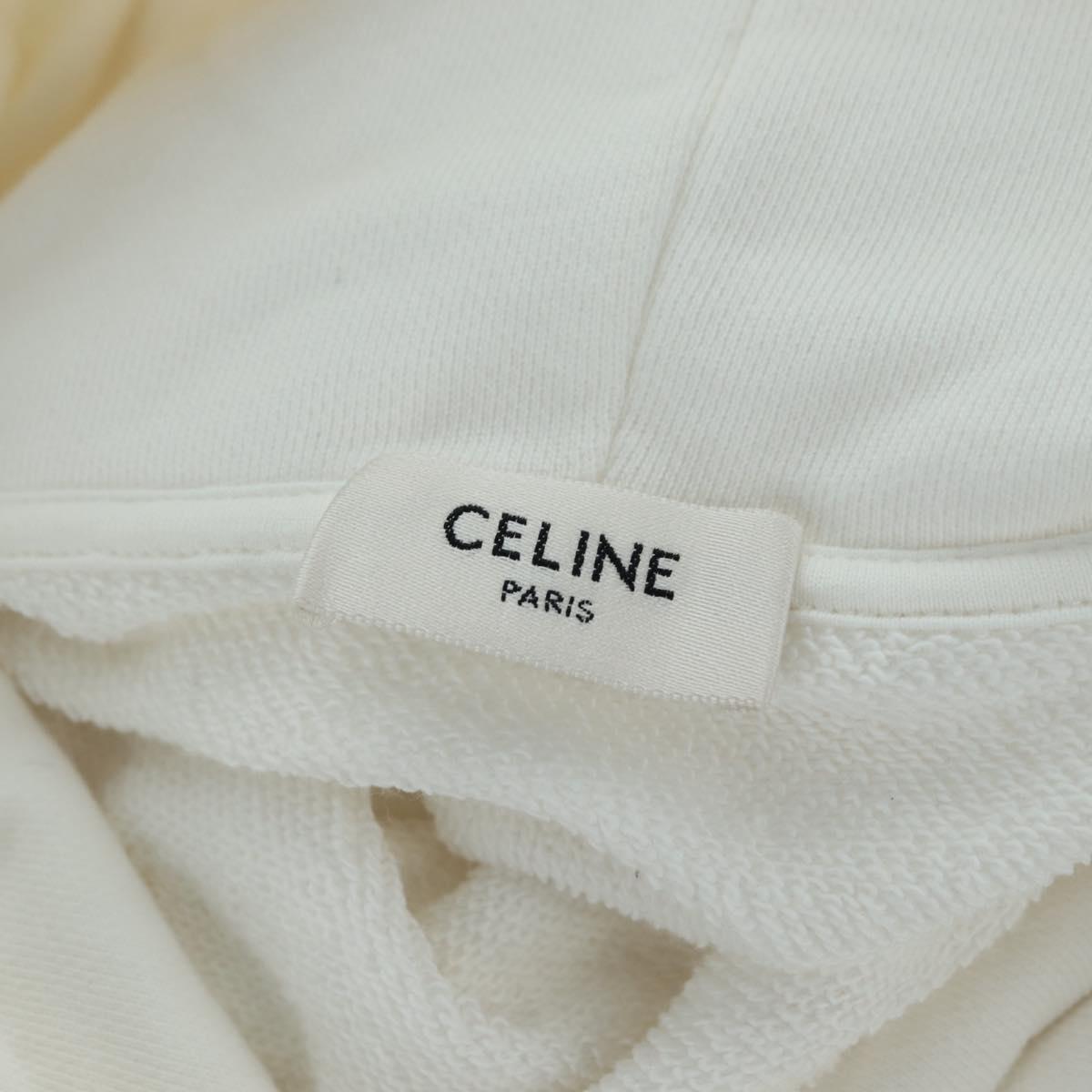 CELINE Hoody Cotton M White Auth 174768A