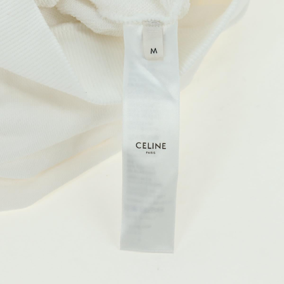 CELINE Hoody Cotton M White Auth 174768A