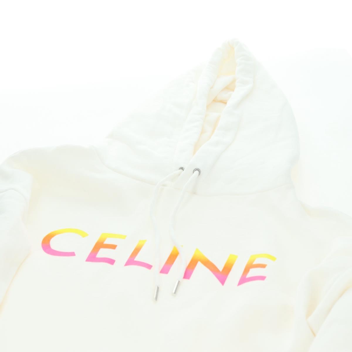 CELINE Hoody Cotton M White Auth 174768A