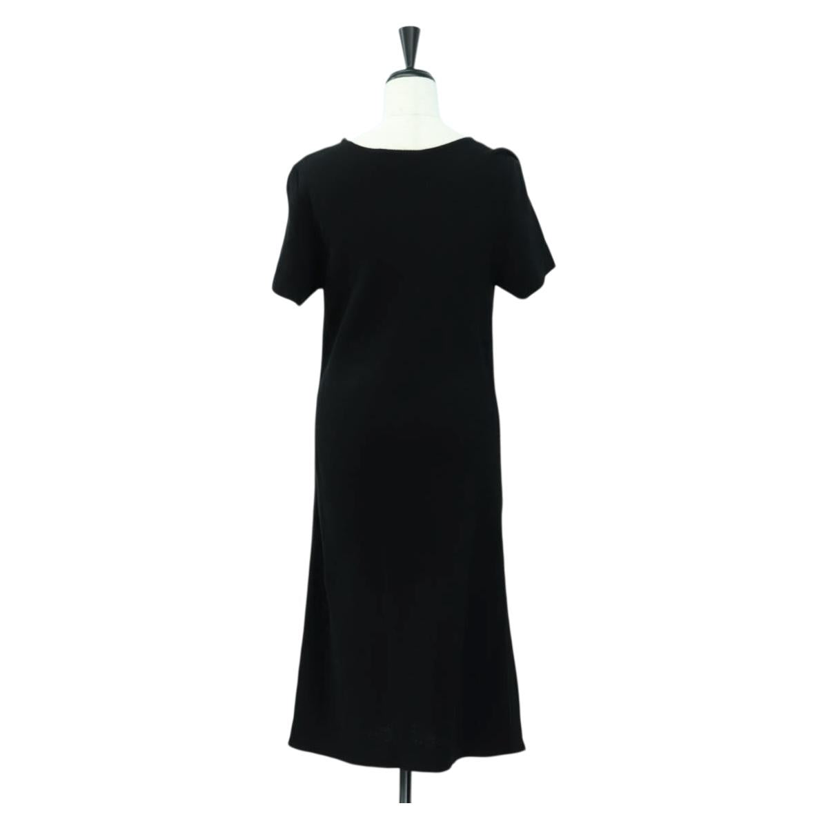 Salvatore Ferragamo One Piece Cotton M Black Auth 174769A
