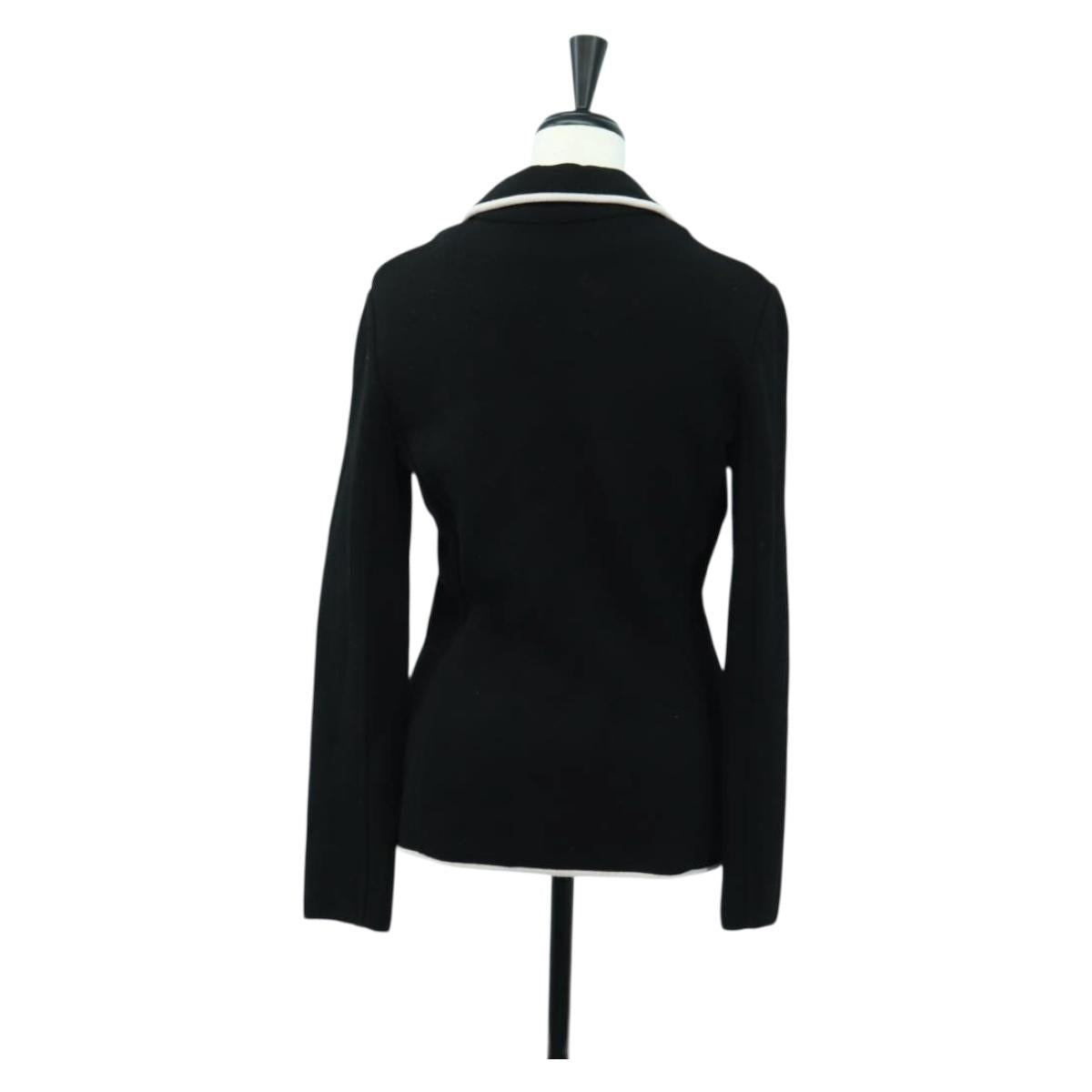 Salvatore Ferragamo Jacket Wool S Black Auth 174770A