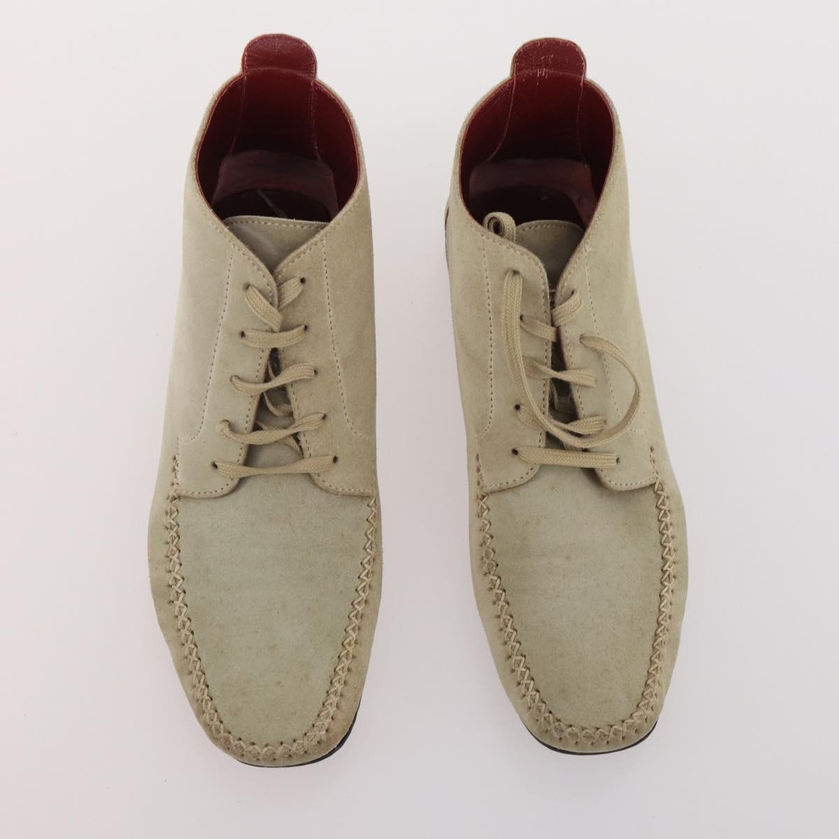 Salvatore Ferragamo Shoes Suede Leather 6 Set Brown Navy black Auth 174774