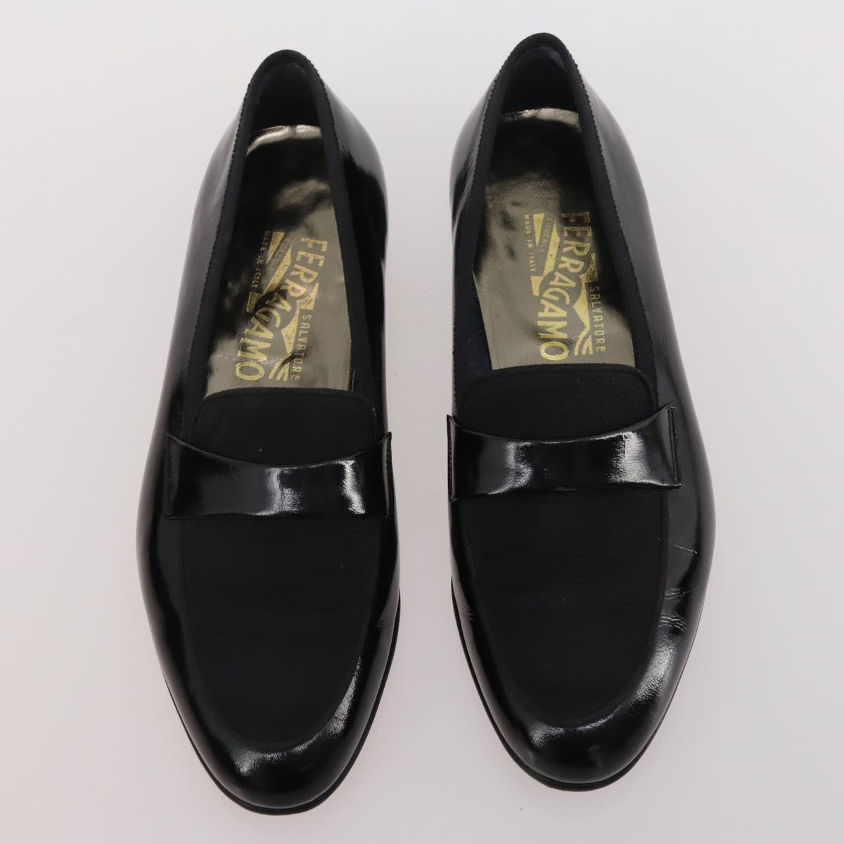 Salvatore Ferragamo Shoes Suede Leather 6 Set Brown Navy black Auth 174774