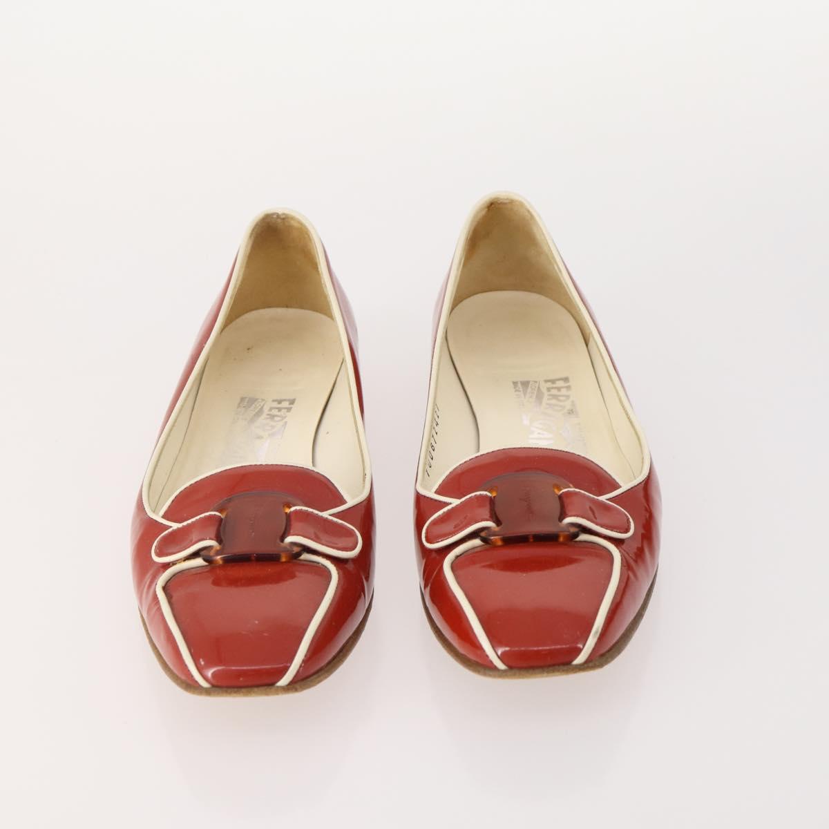 Salvatore Ferragamo Shoes Suede Leather 5 Set Brown Red black Auth 174776