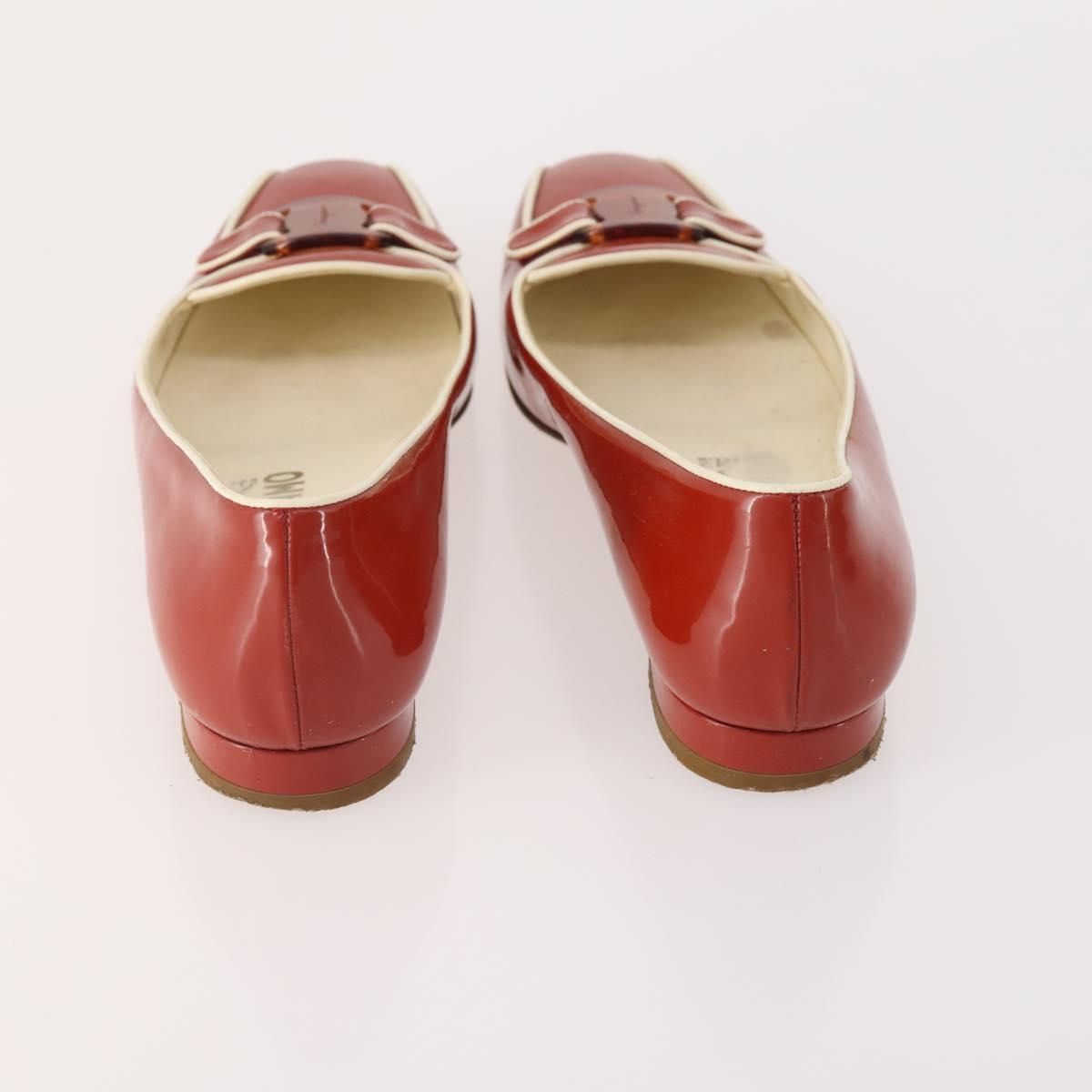 Salvatore Ferragamo Shoes Suede Leather 5 Set Brown Red black Auth 174776