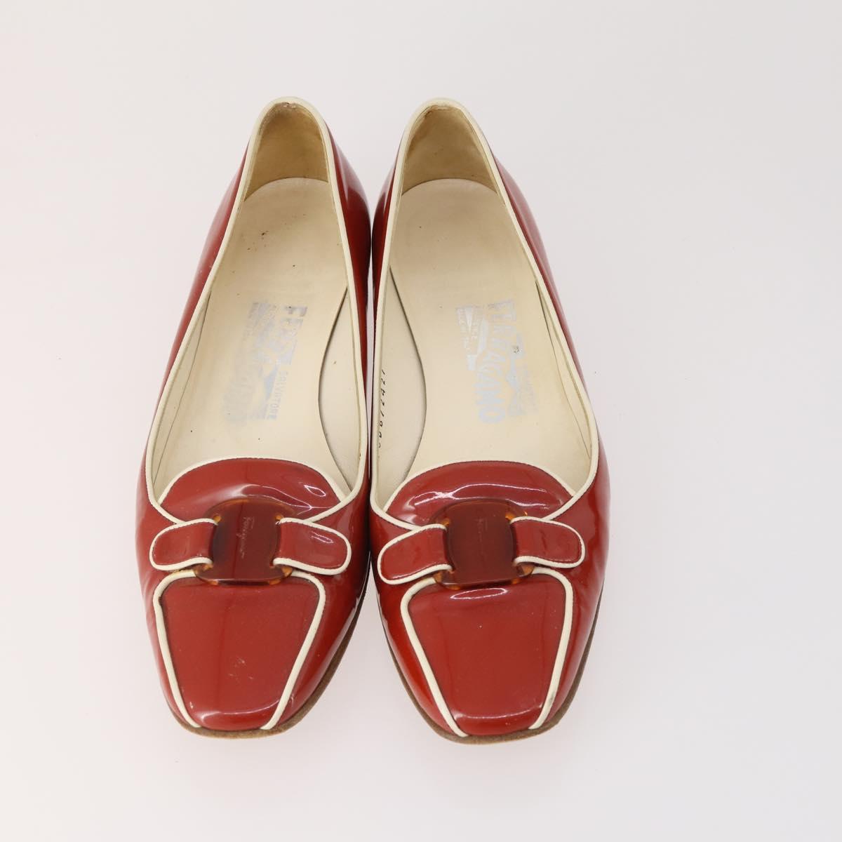 Salvatore Ferragamo Shoes Suede Leather 5 Set Brown Red black Auth 174776