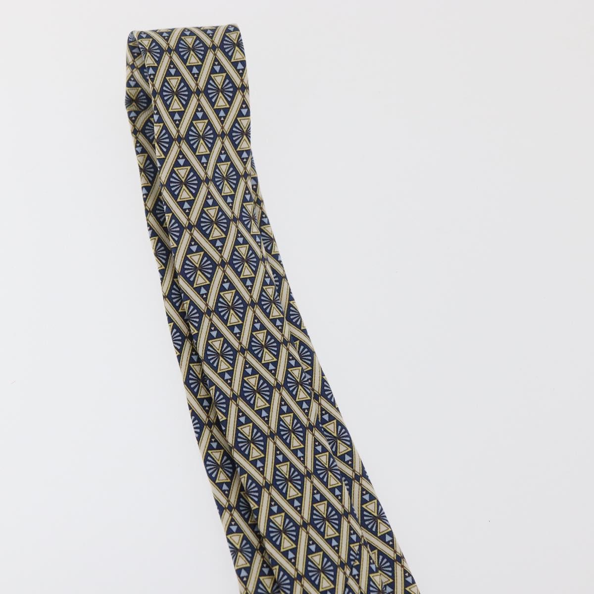 HERMES Necktie Silk Blue Auth 174891A