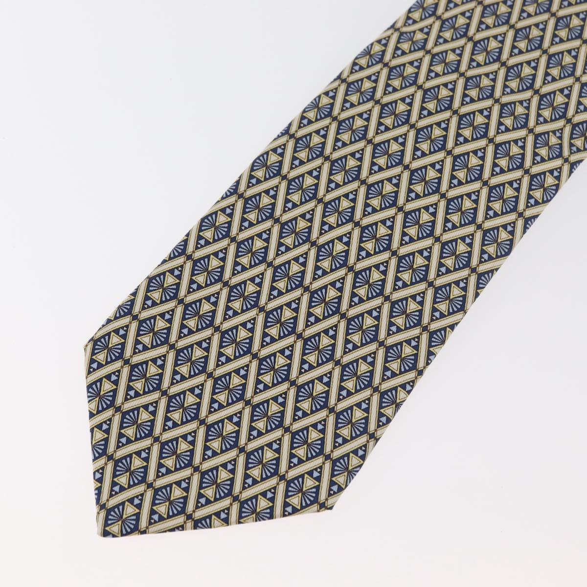 HERMES Necktie Silk Blue Auth 174891A
