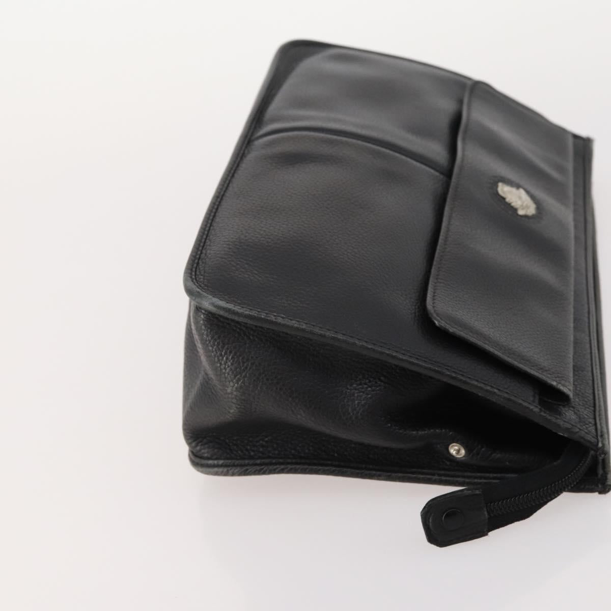 Gianni Versace MCM Saint Laurent Bag Nylon Leather 4 Set Black Navy Auth 174946