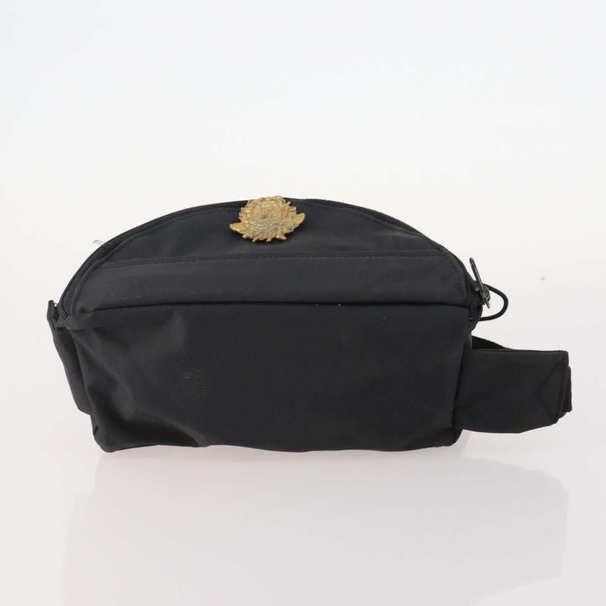Gianni Versace MCM Saint Laurent Bag Nylon Leather 4 Set Black Navy Auth 174946