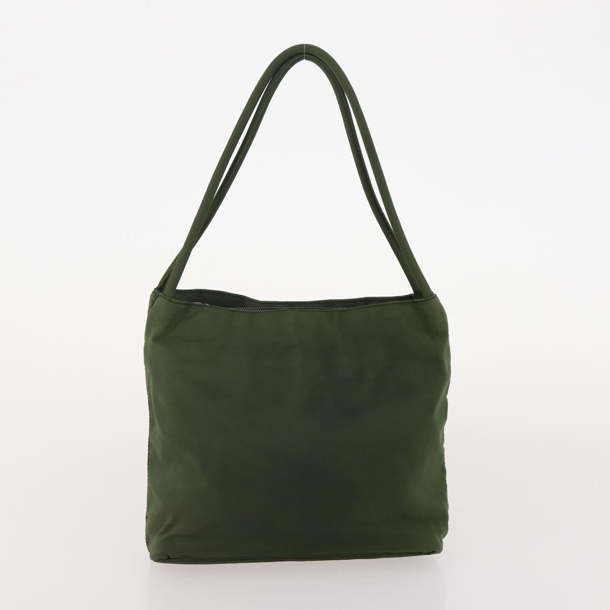 PRADA Hand Bag Nylon 5 Set Green Beige Red Auth 174971