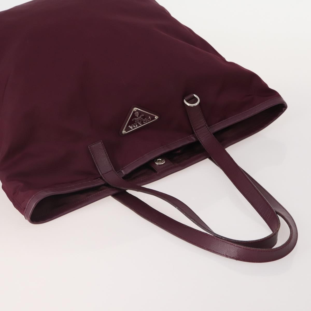 PRADA Hand Bag Nylon 5 Set Green Beige Red Auth 174971