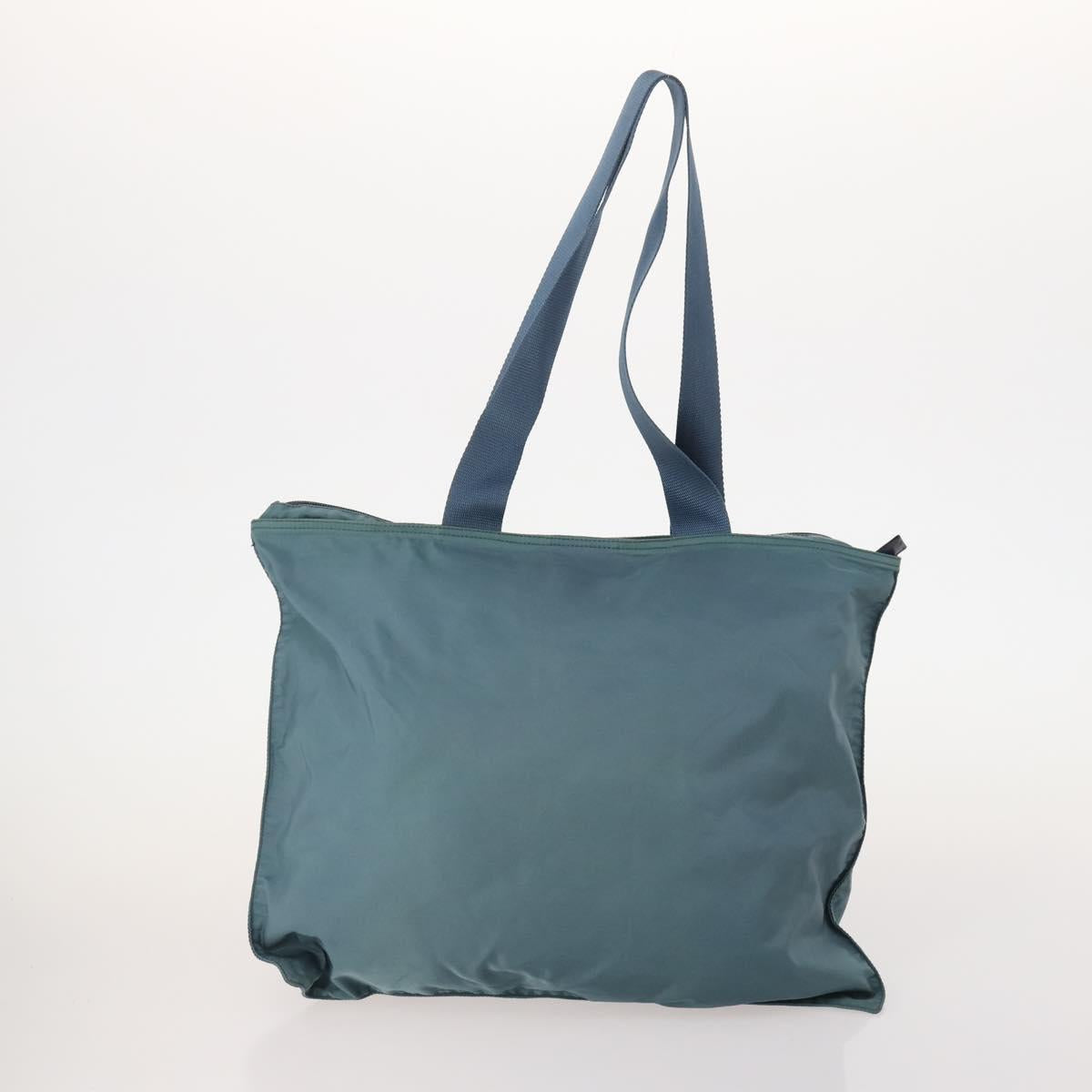 PRADA Hand Bag Nylon 5 Set Green Beige Red Auth 174971