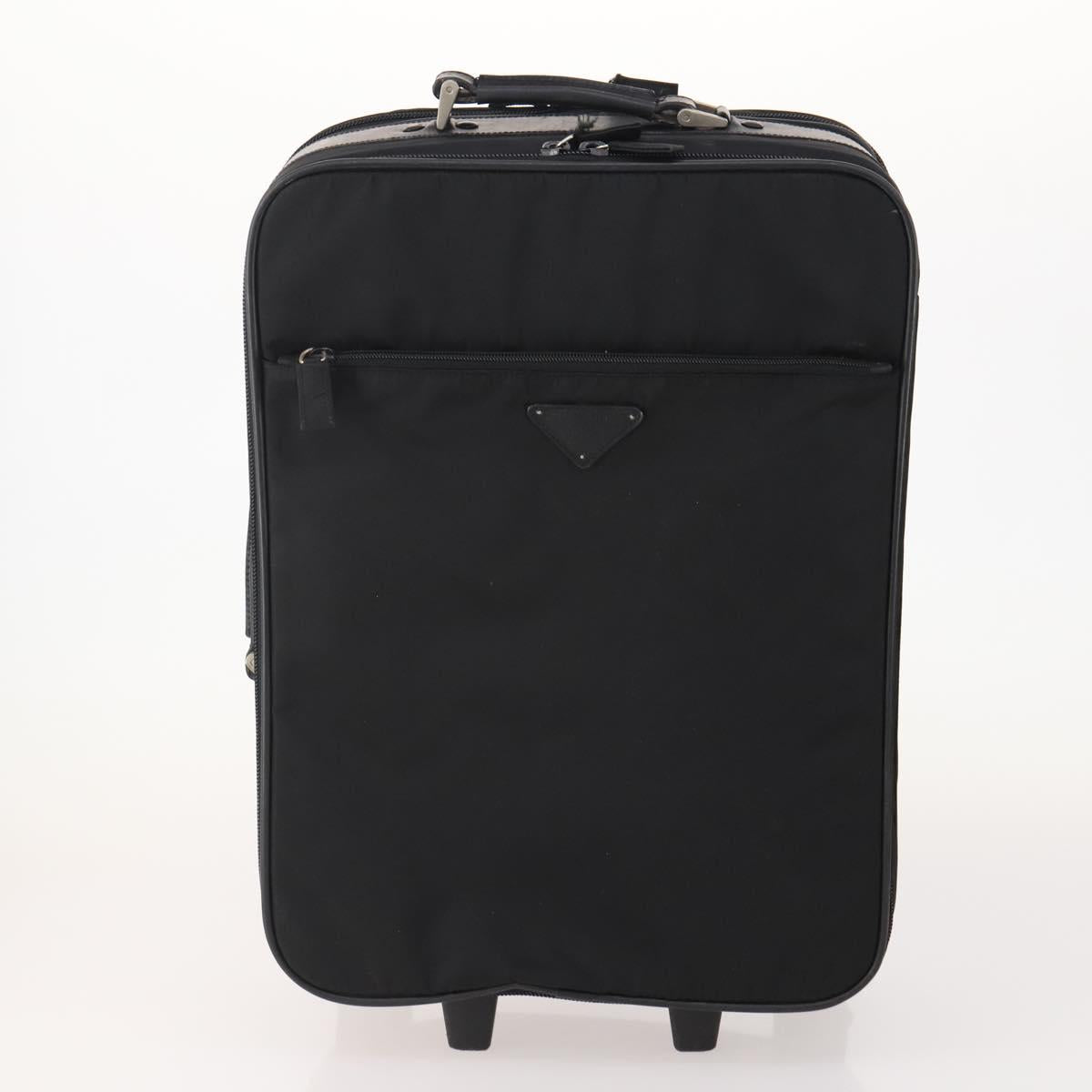 PRADA Trunk Nylon 2 Set Black Auth 174973