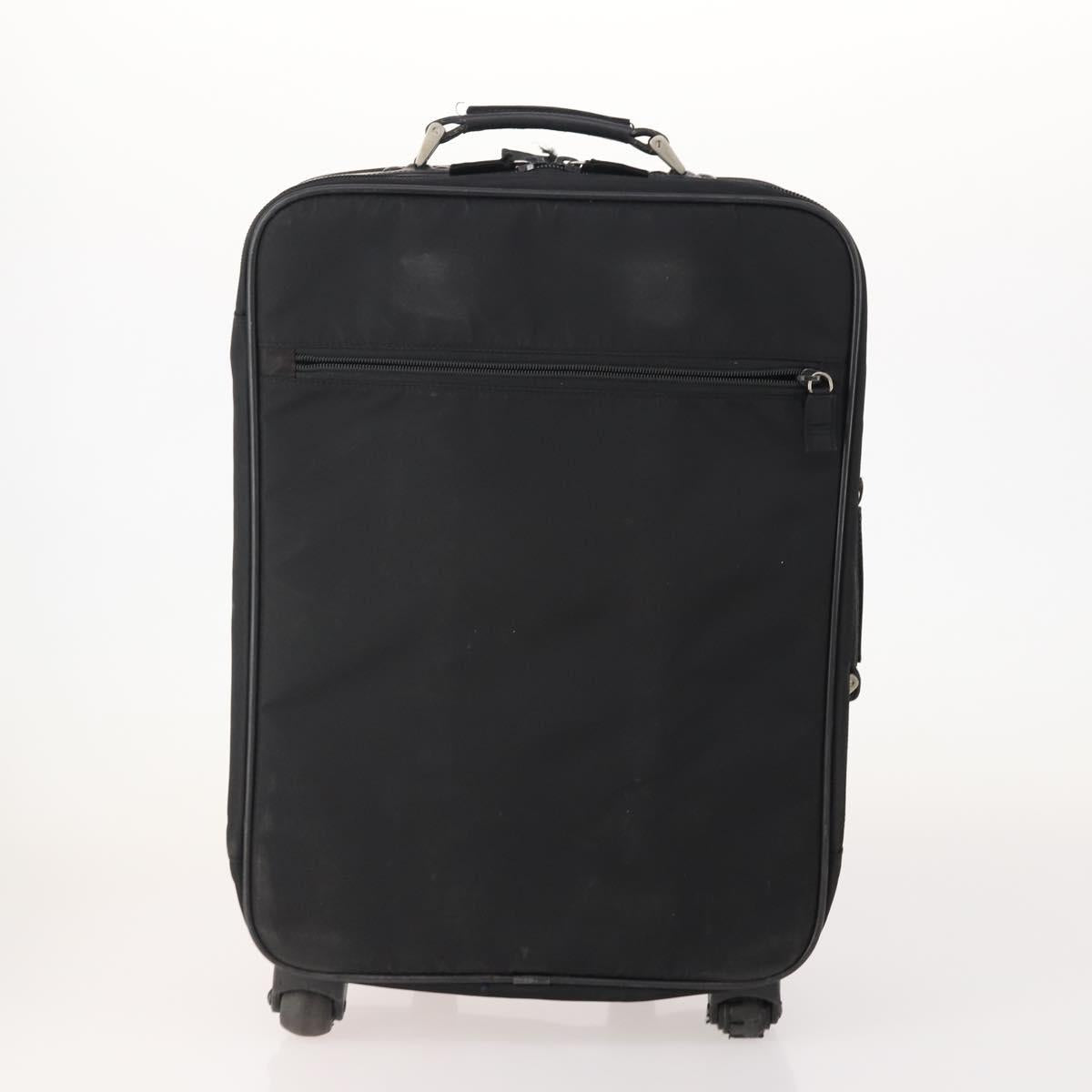 PRADA Trunk Nylon 2 Set Black Auth 174973