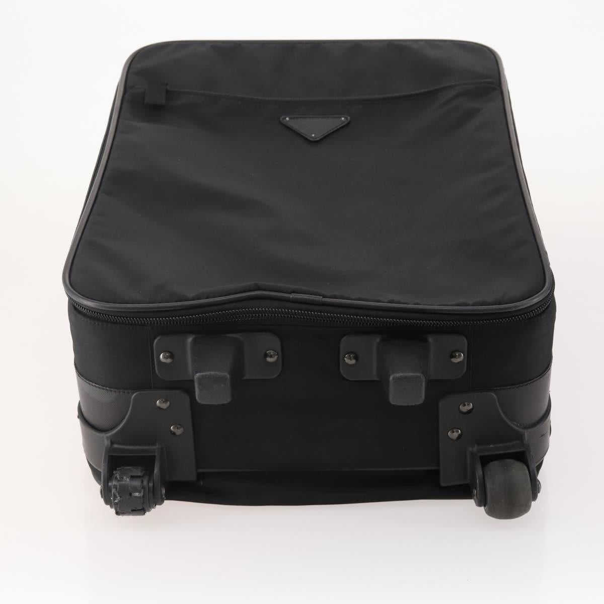 PRADA Trunk Nylon 2 Set Black Auth 174973