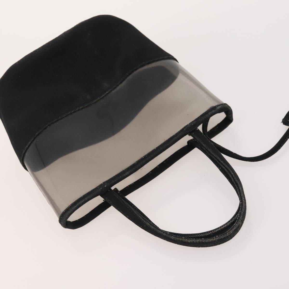PRADA Shoulder Bag Canvas Leather 5 Set Black White Brown Auth 174978