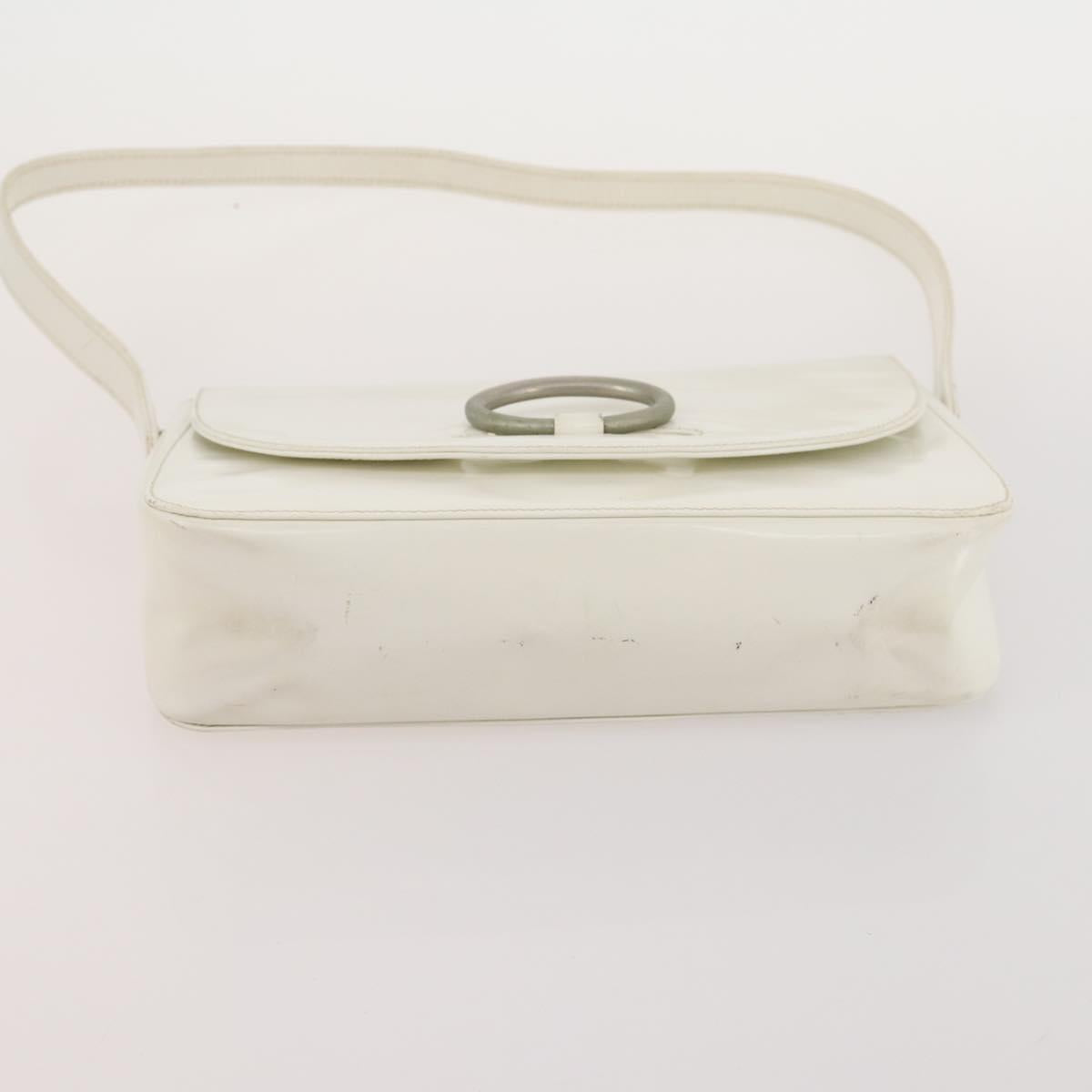 PRADA Shoulder Bag Canvas Leather 5 Set Black White Brown Auth 174978