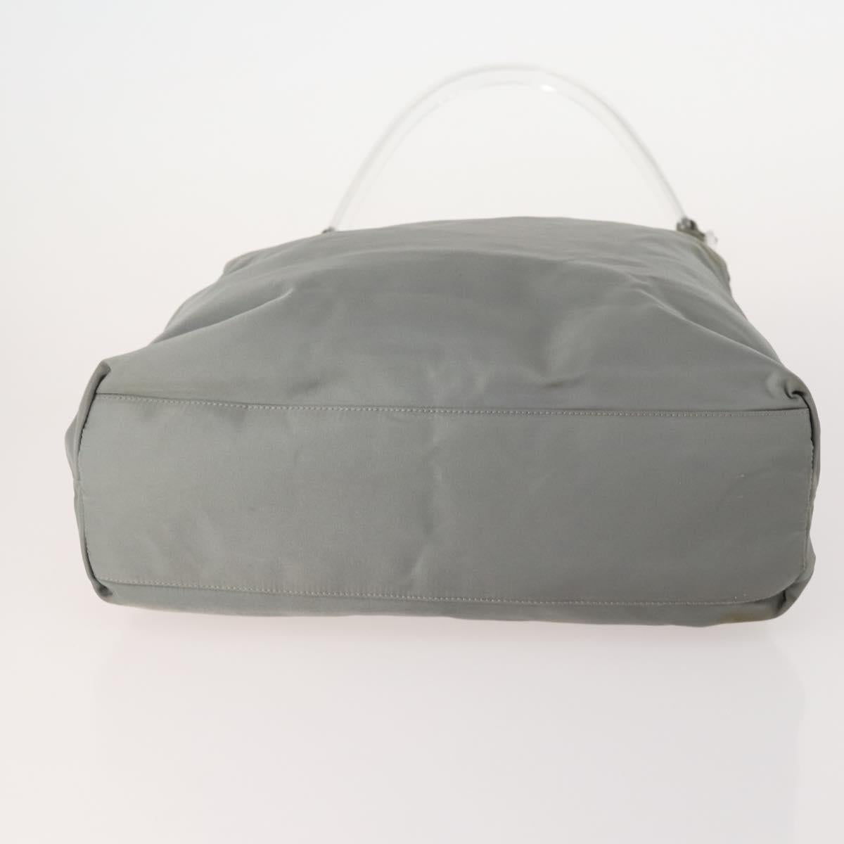 PRADA Hand Bag Nylon 5 Set Beige Green Auth 174981