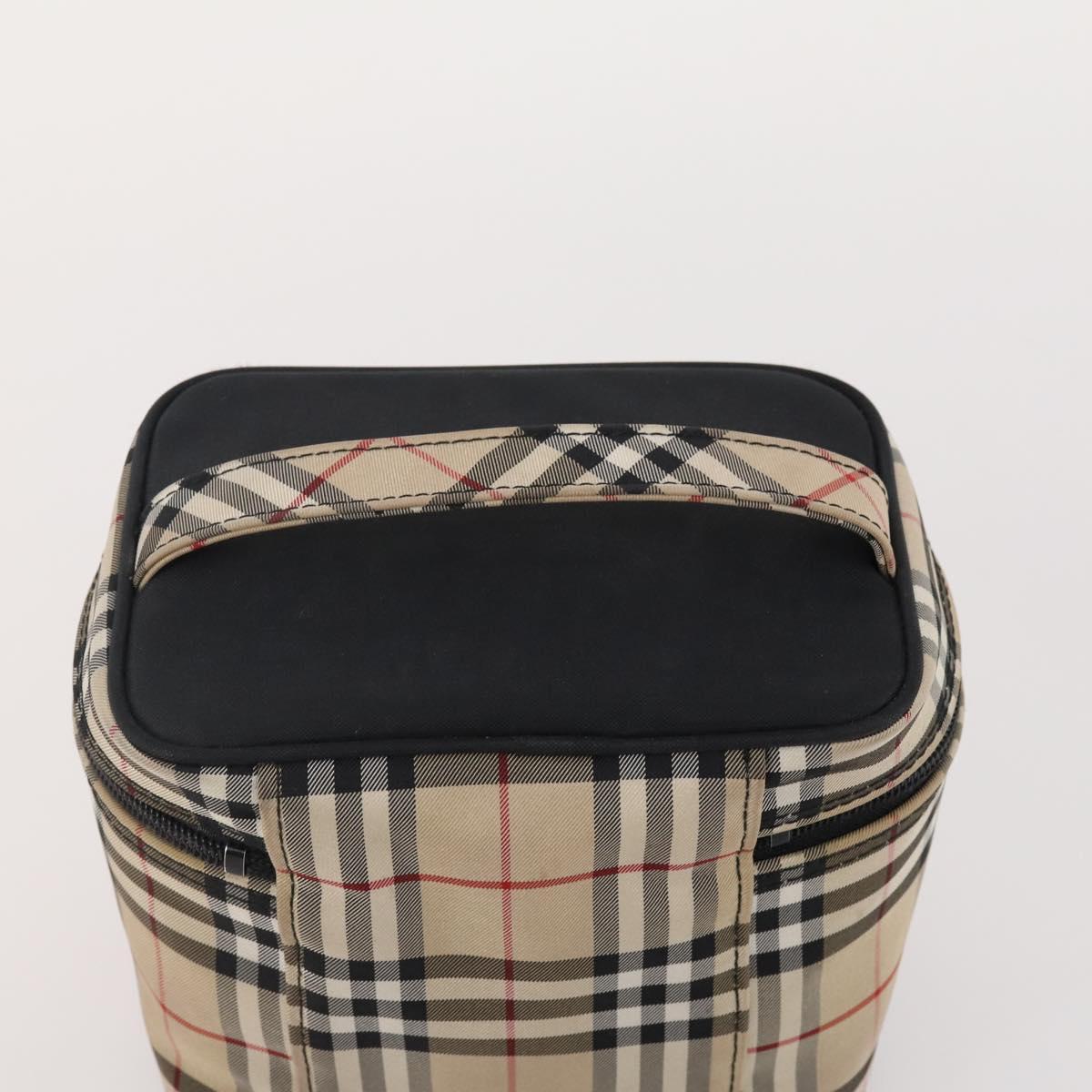 Burberrys Burberry Nova Check Hand Bag Nylon 4 Set Beige Auth 174988
