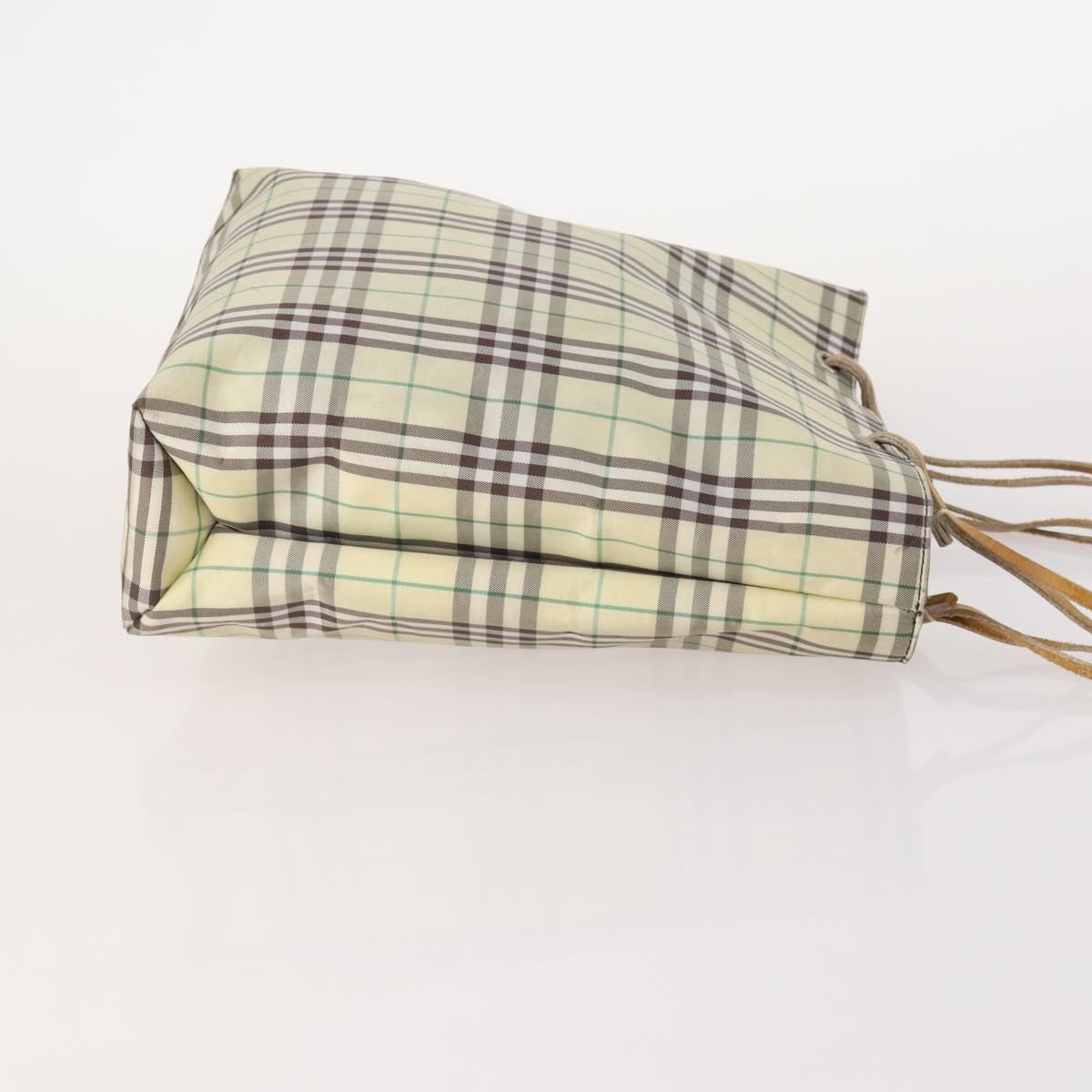 Burberrys Burberry Nova Check Hand Bag Nylon 4 Set Beige Auth 174988