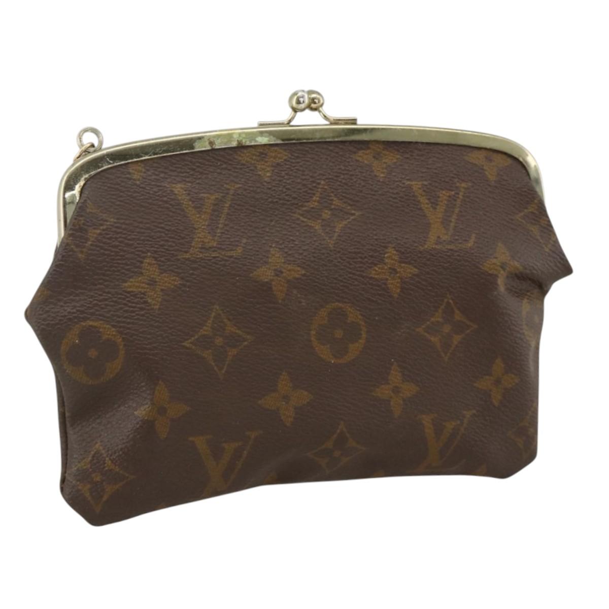 LOUIS VUITTON Monogram USA limited Bucket GM Accessory Pouch LV Auth 174996