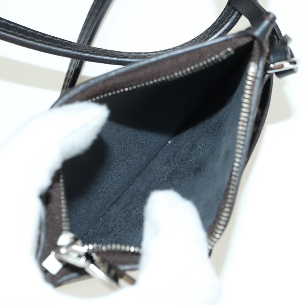 LOUIS VUITTON Monogram Mahina Hina PM Tote Bag Black M54350 LV Auth 175032A