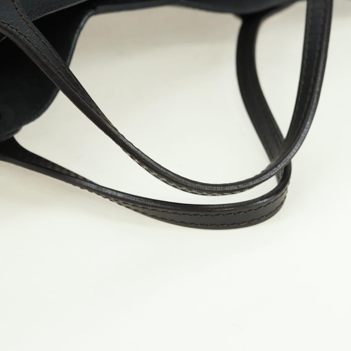 LOUIS VUITTON Monogram Mahina Hina PM Tote Bag Black M54350 LV Auth 175032A