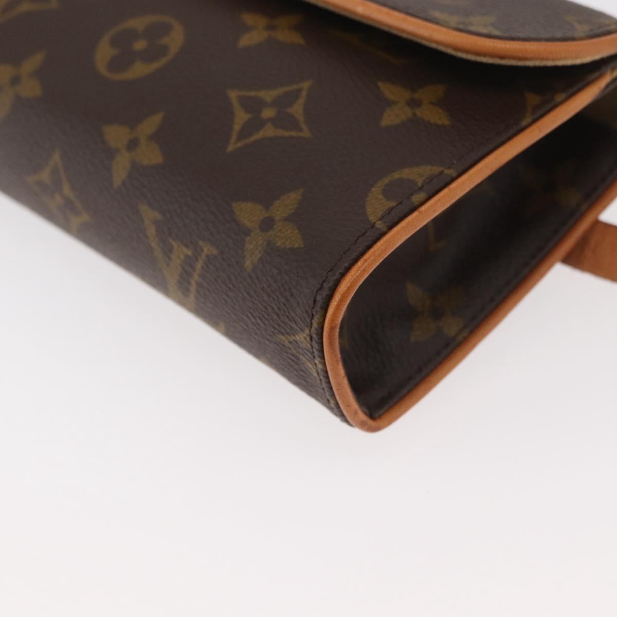 LOUIS VUITTON Monogram Pochette Florentine Waist bag M51855 LV Auth 175033A