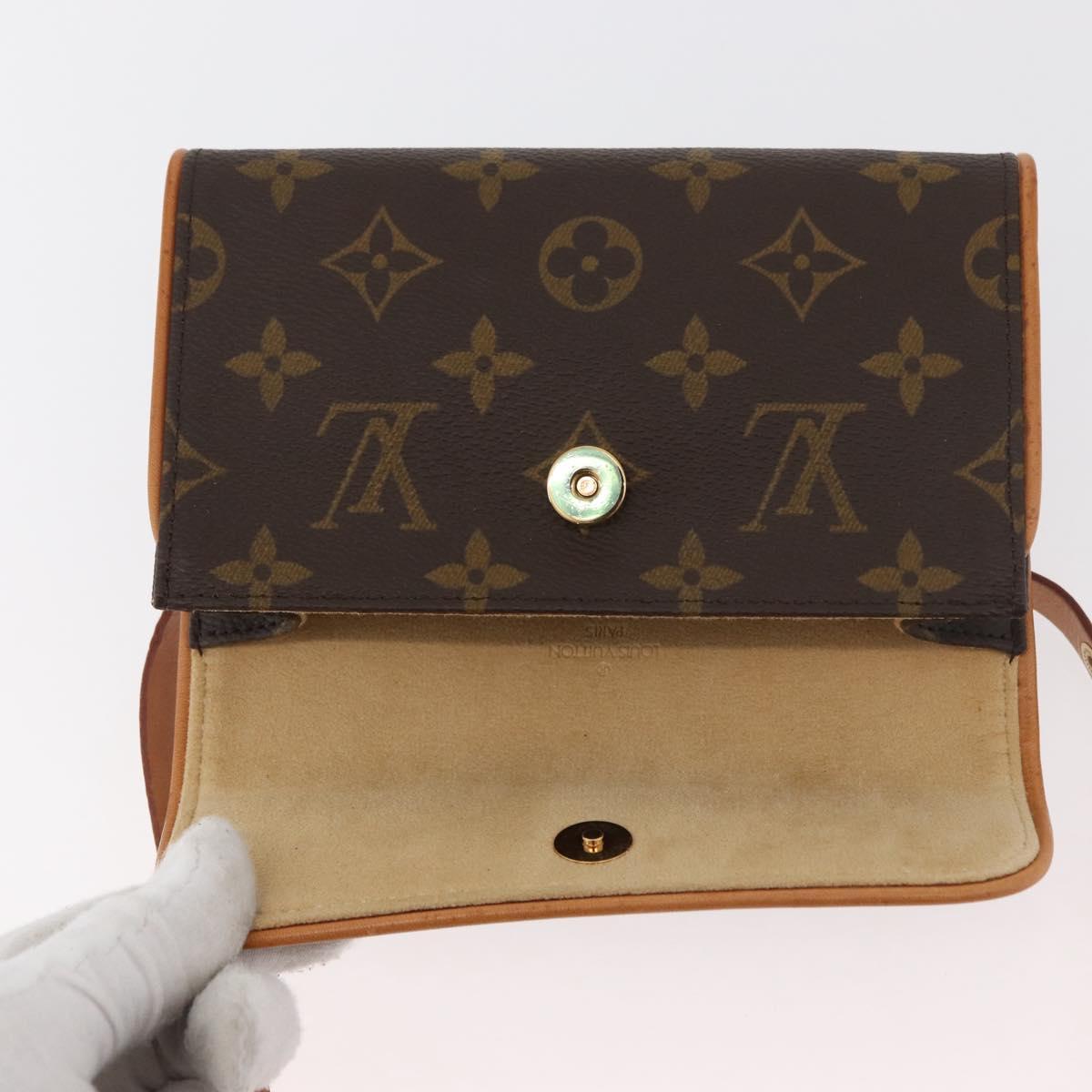 LOUIS VUITTON Monogram Pochette Florentine Waist bag M51855 LV Auth 175033A