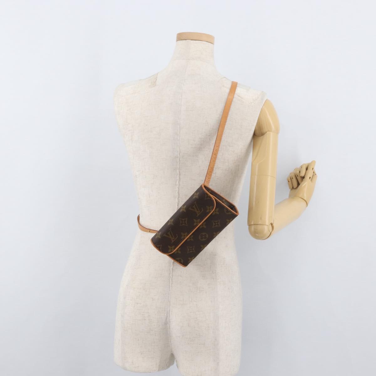 LOUIS VUITTON Monogram Pochette Florentine Waist bag M51855 LV Auth 175033A