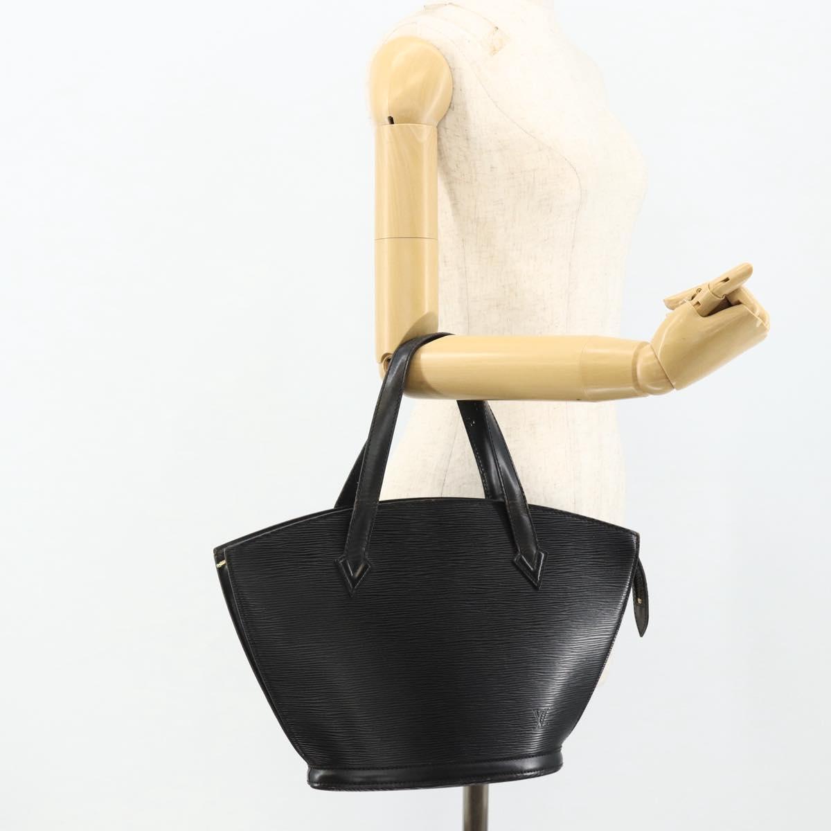 LOUIS VUITTON Epi Saint Jacques Hand Bag Black M52272 LV Auth 175051