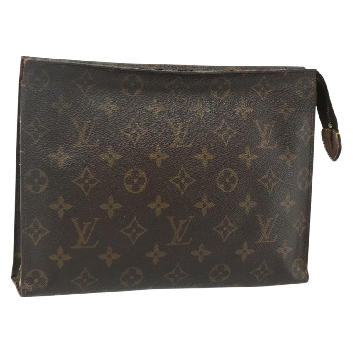 LOUIS VUITTON Monogram Poche Toilette 26 Pouch M47542 LV Auth 175058