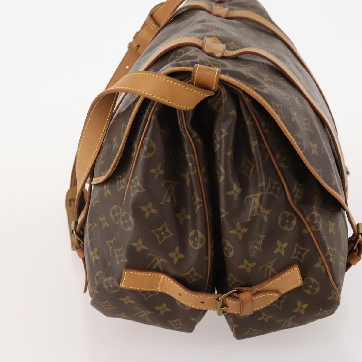 LOUIS VUITTON Monogram Saumur 43 Shoulder Bag M42252 LV Auth 175074A